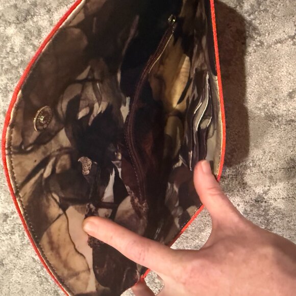 Ted Baker Red Sparkle Clutch - Picture 7 of 7